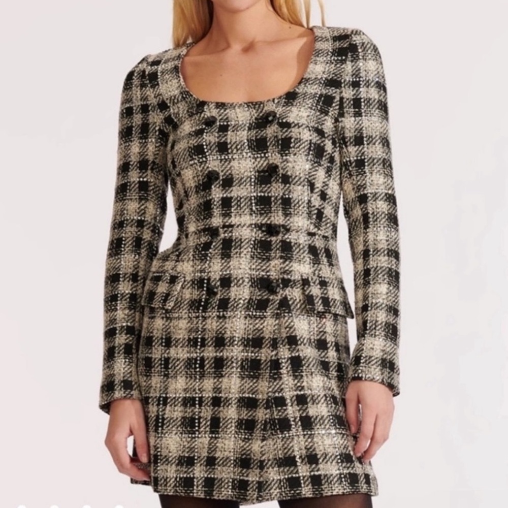 NWT VERONICA BEARD Sondra Plaid Blazer Dress Sz  16